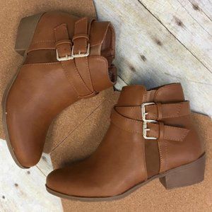 FINAL SALE! Brown Double Strap Booties